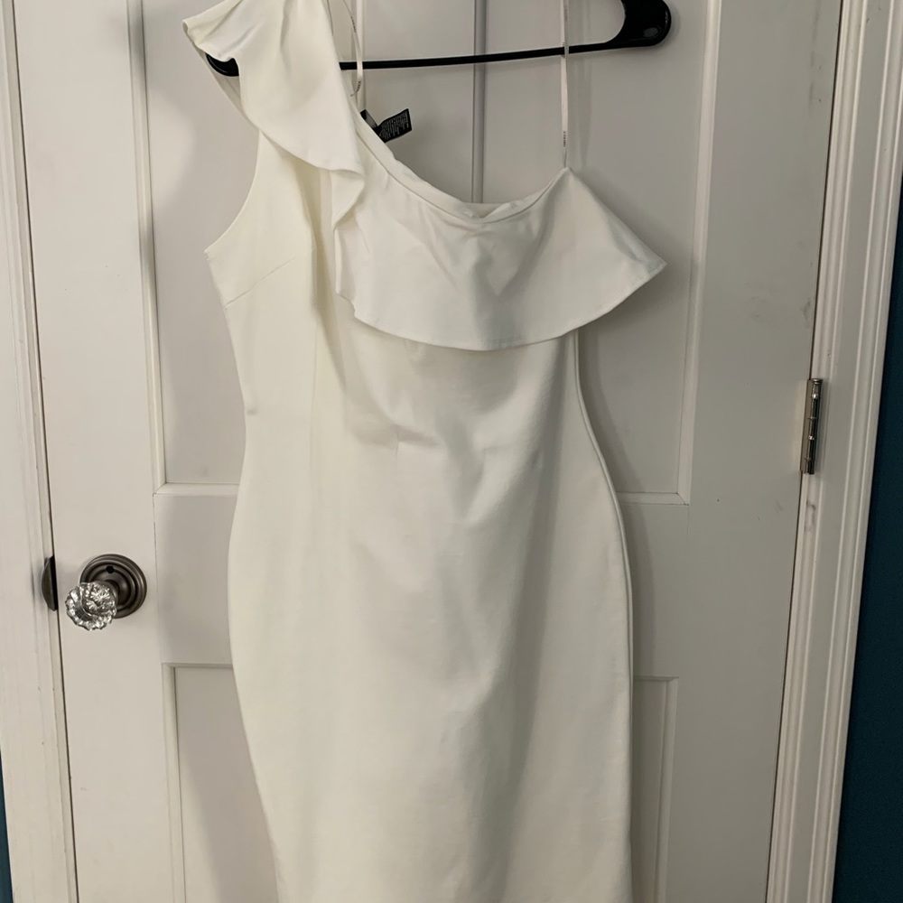 One shoulder cotton dress. NWT.